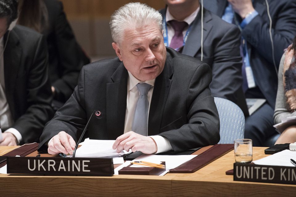 Виступ Постійного представника України при ООН В.Єльченка на терміновому засіданні РБ ООН щодо хімічної атаки в Ідлібі, Сирія
