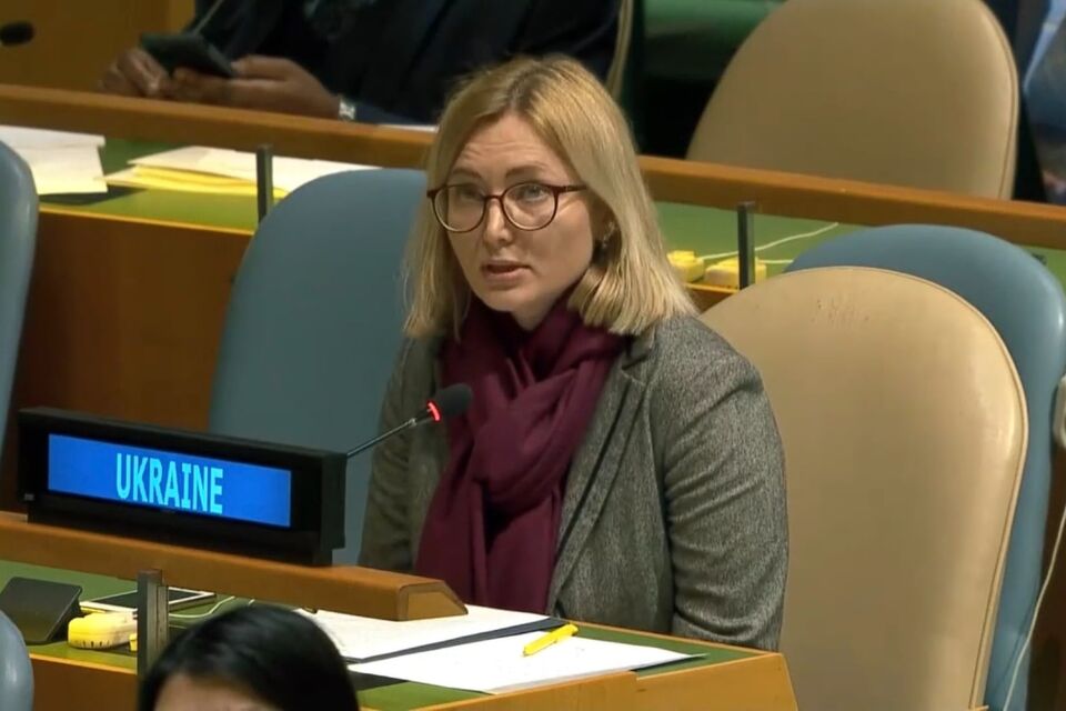 Виступ делегації України під час неформального засідання ГА ООН щодо пріоритетів Генсекретаря ООН ан 2022 рік
