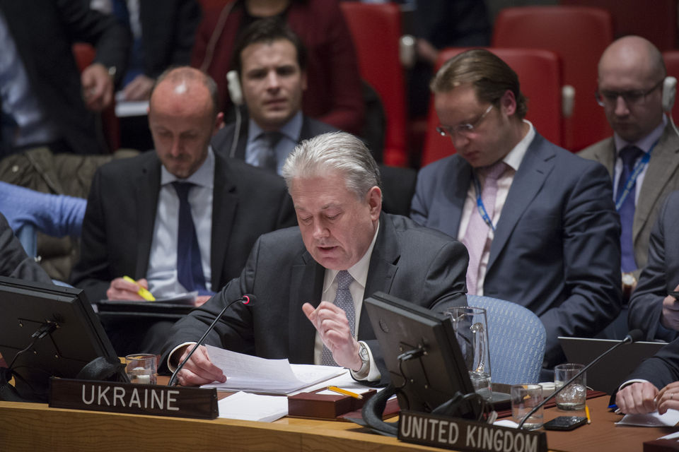 Statement by Ambassador Volodymyr Yelchenko following the vote on UNSC draft resolution on Syria, vetoed by Russia. 