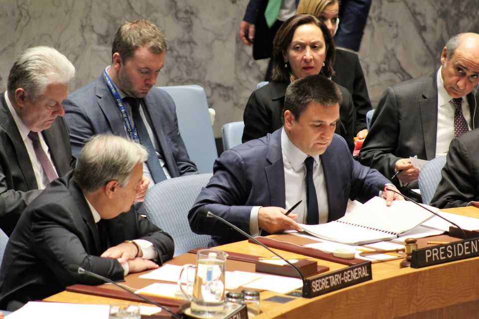 Виступ Міністра закордонних справ України Павла Клімкіна на міністерських дебатах РБ ООН щодо конфліктів в Європі 