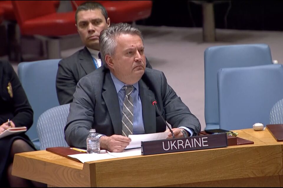 Виступ Постійного представника України при ООН Сергія Кислиці на засіданні Ради Безпеки ООН у рамках пункту порядку денного "Загрози міжнародному миру та безпеці"