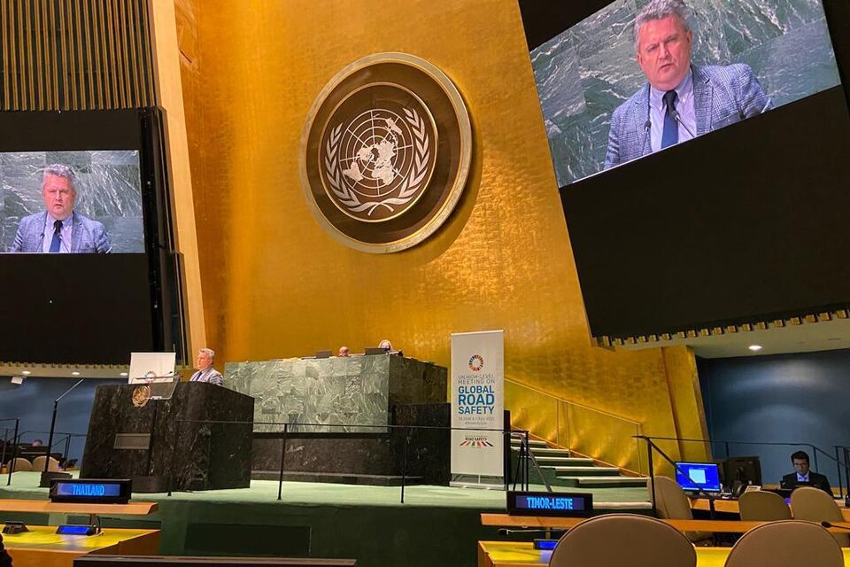 Виступ Постійного представника України при ООН Сергія Кислиці на Заході високого рівня з покращення глобальної безпеки дорожнього руху