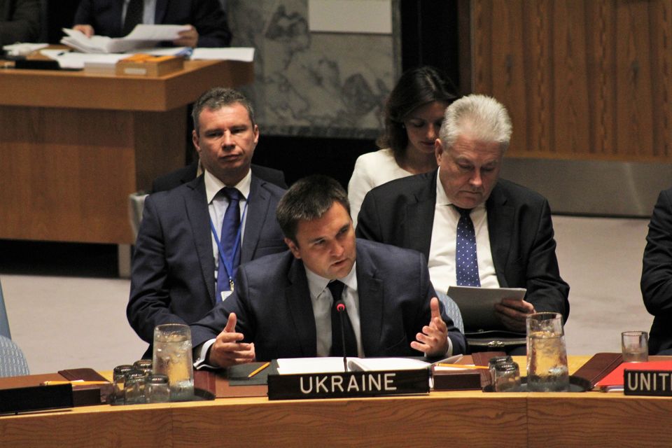 Виступ Міністра закордонних справ України Павла Клімкіна на міністерському засіданні РБ ООН щодо нерозповсюдження зброї масового знищення